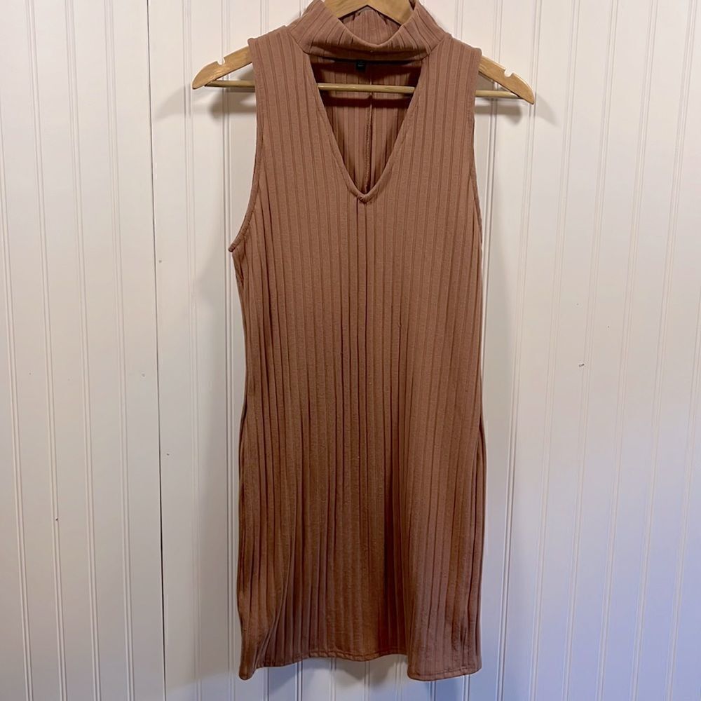 Kendall & Kylie high neck sleeveless dress